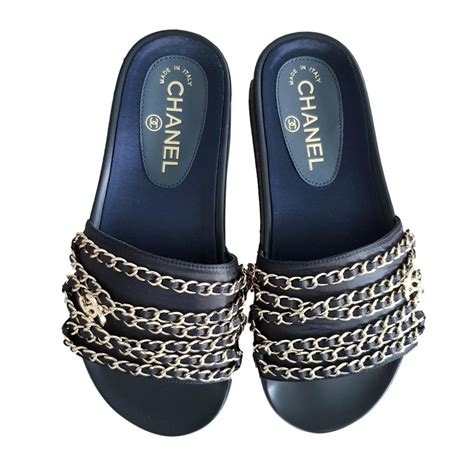 sandalen dames chanel|Chanel kid sandals.